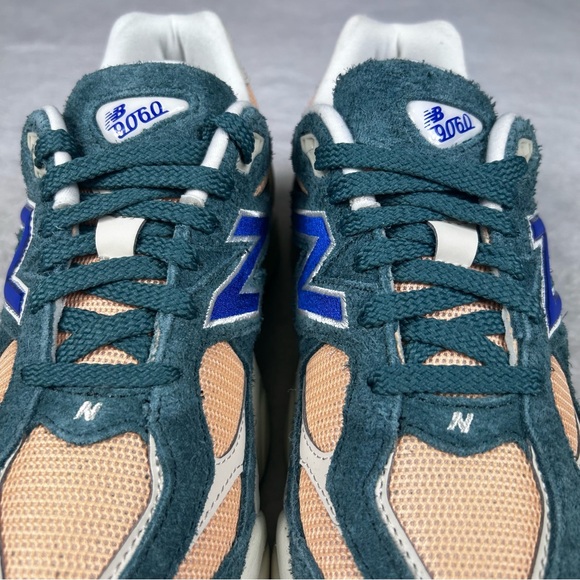 New Balance 9060 Shoes Kids Size 6.5 Green Orange Athletic Sneakers New In Box - Picture 7 of 14